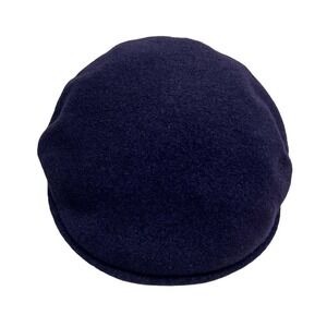 Kangol Wool Newsboys Cabbie Hat Men Knit Neck Flap Navy Blue Size‎ XL